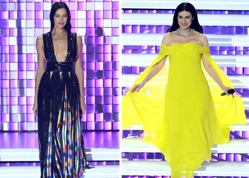 Laura Pausini colora i suoi look e Irina Shayk incanta l’Ariston: la terza serata di Sanremo 2026 fa centro con lo share Laura Pausini colora i suoi look e Irina Shayk incanta l’Ariston: la terza serata di Sanremo 2026 fa centro con lo share