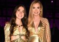 Federica Panicucci e la figlia Sofia insieme alla Fashion Week: i look dorati coordinati non passano inosservati