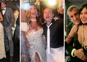 Festa vip a tema Grande Gatsby per i 50 anni di Brocchi: Nargi e Matri, Caracciolo e Vieri, chi c’era e i look Festa vip a tema Grande Gatsby per i 50 anni di Brocchi: Nargi e Matri, Caracciolo e Vieri, chi c’era e i look