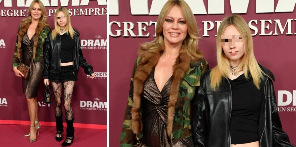 Anna Falchi porta la figlia 15enne Alyssa sul red carpet della première di The Drama a Roma: guarda