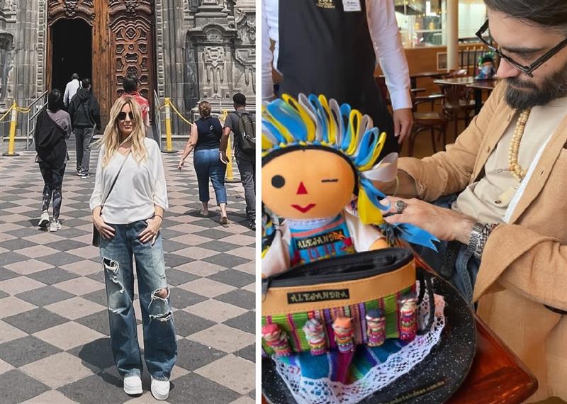 Selvaggia Lucarelli in Messico con il compagno Lorenzo Biagiarelli Selvaggia Lucarelli in Messico con il compagno Lorenzo Biagiarelli