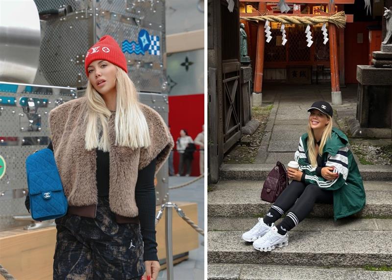 Wanda Nara vola in Cina: eccola a Shanghai