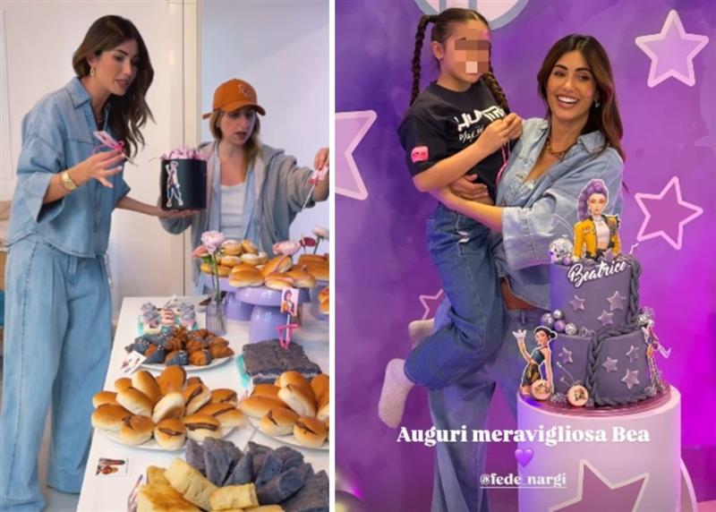 Party a tema Huntrix per i 7 anni di Beatrice Matri la figlia di Federica Nargi Party a tema Huntrix per i 7 anni di Beatrice Matri la figlia di Federica Nargi