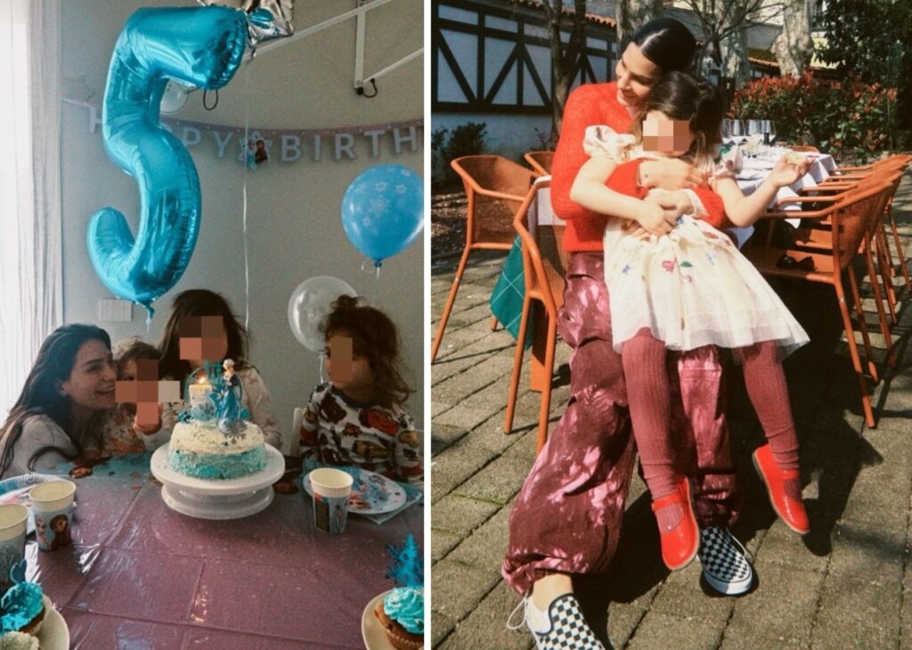 Ludovica Valli festeggia 5 anni della primogenita Anastasia