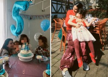 Ludovica Valli festeggia 5 anni della primogenita Anastasia