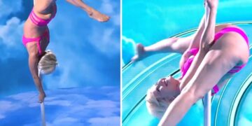 ''Ho paura di fare brutta figura'': Antonella Elia sfida gli uomini al GF Vip con la pole dance, guarda