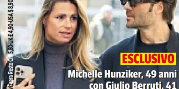 Michelle Hunziker e Giulio Berruti affiatati e intimi in centro a Milano: è nata una nuova coppia, foto