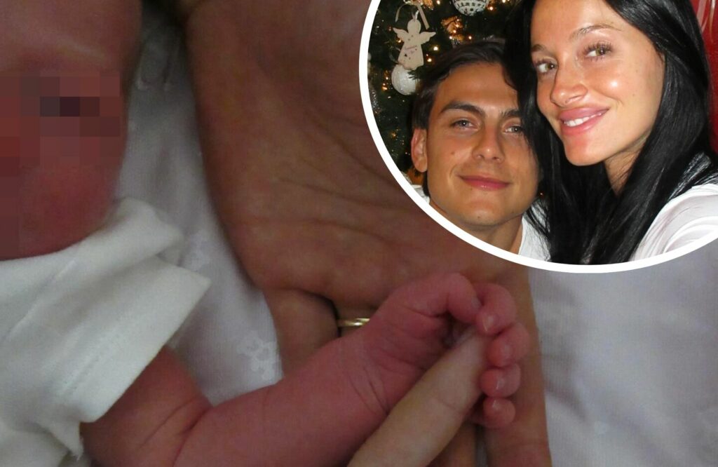 Nata la figlia del calciatore Paulo Dybala e della moglie Oriana: la prima tenera foto