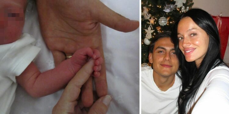 Nata la figlia del calciatore Paulo Dybala e della moglie Oriana: la prima tenera foto