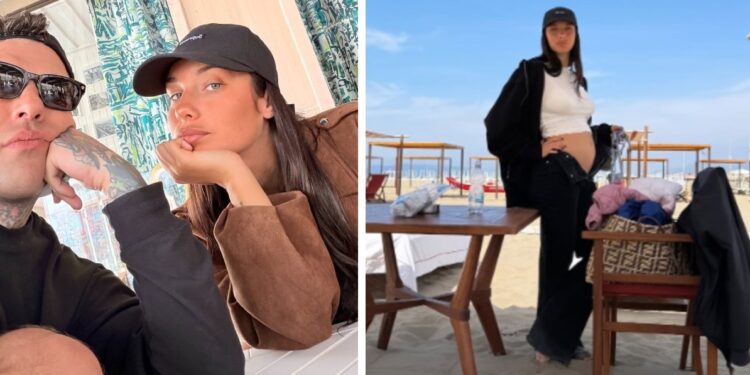 Fedez papà per la terza volta: la foto ufficiale del pancino della fidanzata Giulia Honegger
