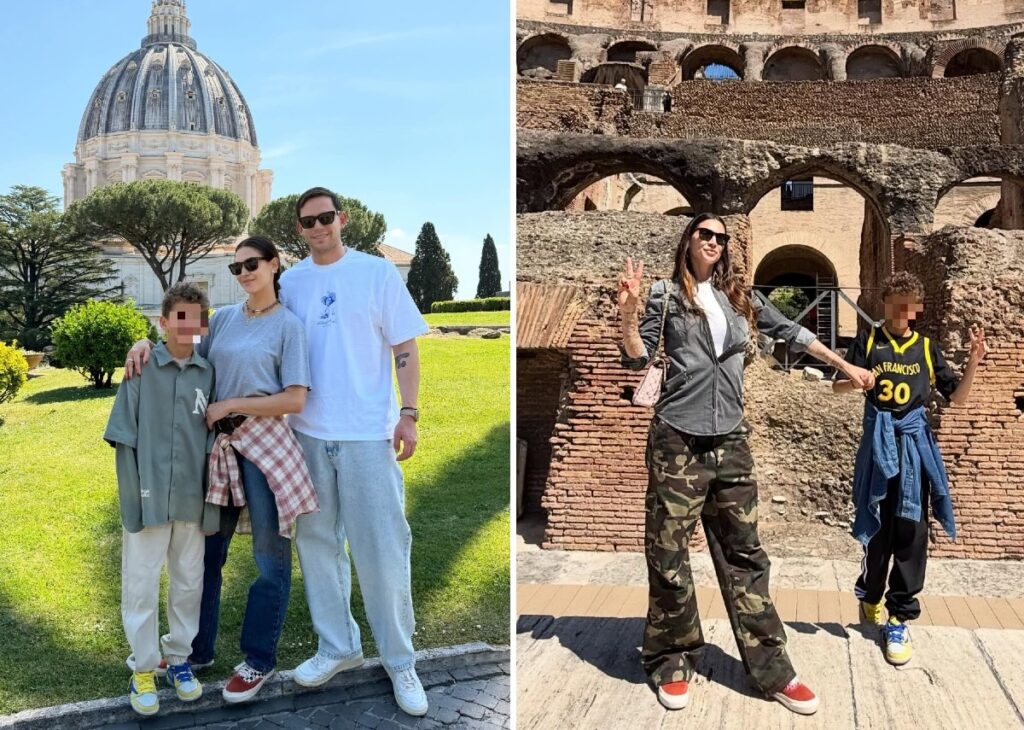 Melissa Satta e Carlo Beretta a Roma con Maddox Melissa Satta e Carlo Beretta a Roma con Maddox
