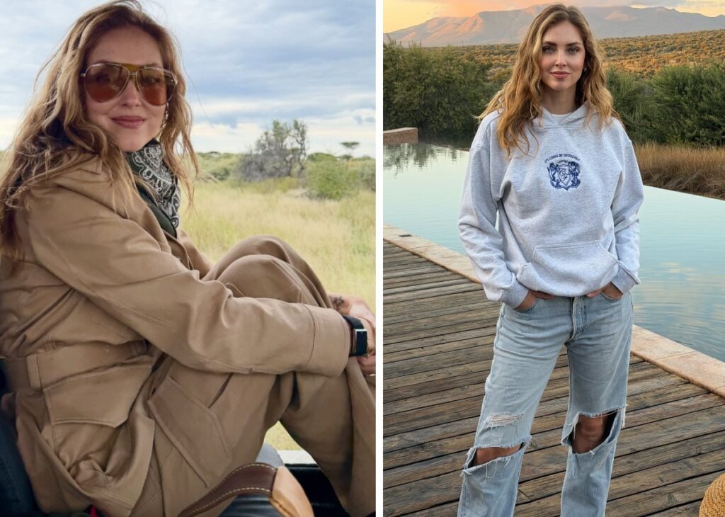 Chiara Ferragni torna in Africa per un safari di lusso in Namibia: guarda Chiara Ferragni torna in Africa per un safari di lusso in Namibia: guarda