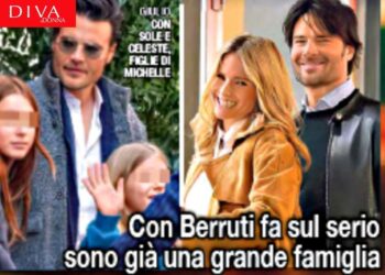 Michelle Hunziker a spasso insieme a Giulio Berruti e le due figlie minori, Sole e Celeste: sono già una famiglia, foto Michelle Hunziker a spasso insieme a Giulio Berruti e le due figlie minori, Sole e Celeste: sono già una famiglia, foto
