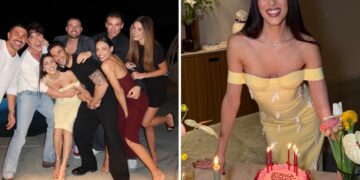 ''Stanca, stanca, stanca'': Giulia Salemi festeggia 33 anni con una torta con l’insolita scritta, party insieme a ex gieffini, foto