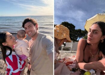 Cecilia Rodriguez e Ignazio Moser in Toscana al mare con la piccola Clara