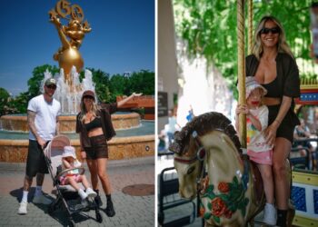 Diletta Leotta e Loris Karius a Gardaland con la figlia Aria Diletta Leotta e Loris Karius a Gardaland con la figlia Aria