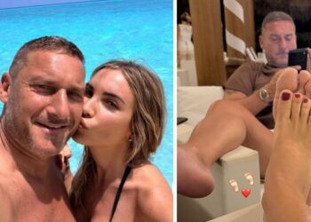 Francesco Totti e Noemi Bocchi in vacanza alle Maldive