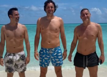 Francesco Totti e Luca Toni mostrano il nuovo ballo dell'estate Francesco Totti e Luca Toni mostrano il nuovo ballo dell'estate