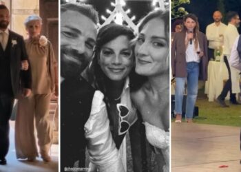 Emma Marrone alle nozze del fratello Francesco: è lei ad accompagnarlo insieme alla mamma all’altare, guarda Emma Marrone alle nozze del fratello Francesco: è lei ad accompagnarlo insieme alla mamma all’altare, guarda