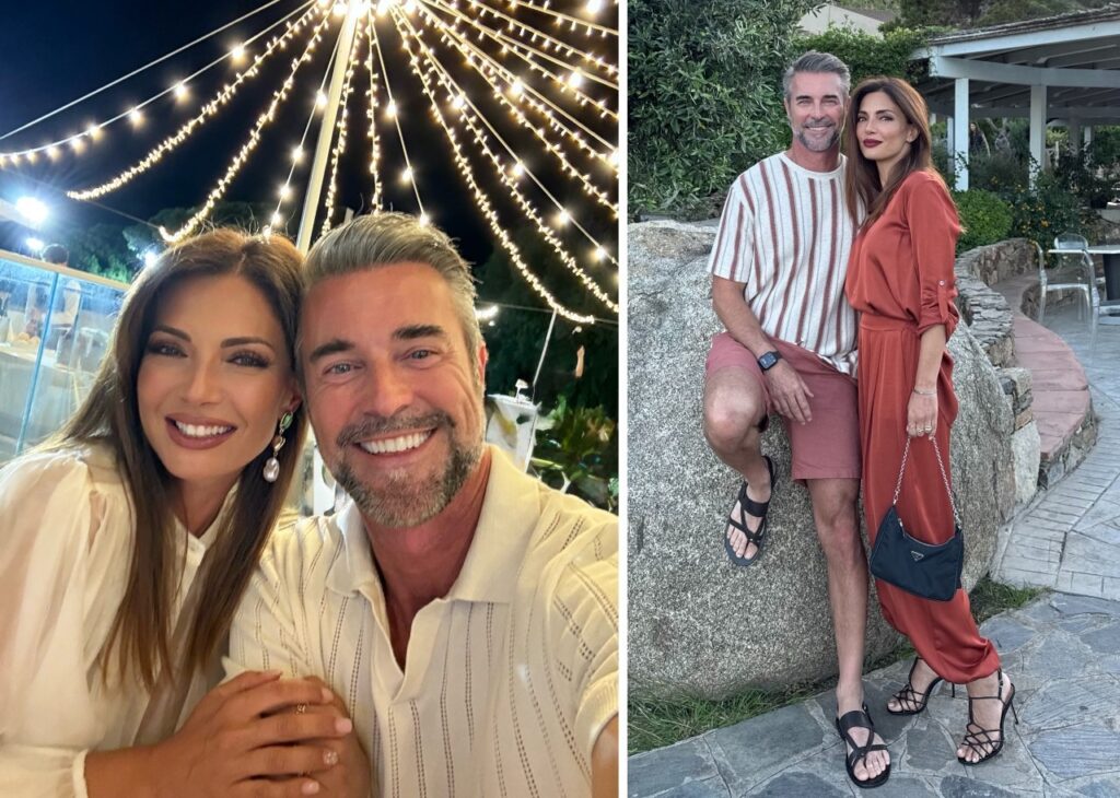 Alessia Mancini e Flavio Montrucchio in vacanza in Sardegna con i figli Alessia Mancini e Flavio Montrucchio in vacanza in Sardegna con i figli