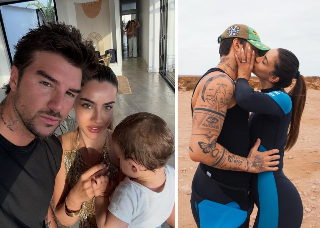 L'estate d'amore di Andrea Damante e Elisa Visari con il piccolo Liam